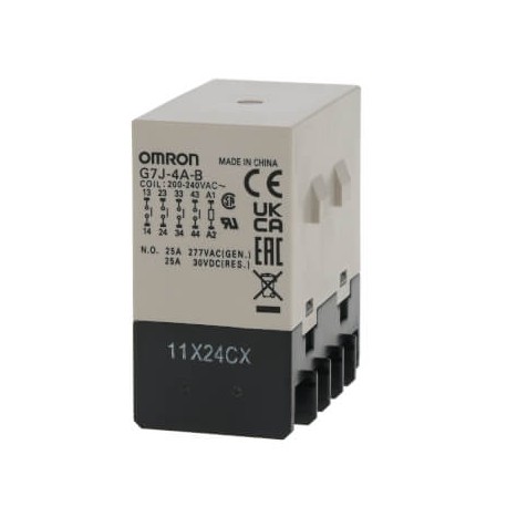 Omron G7J-4A-B 200/240VAC G7J4ABAC200240BYOMZ OMRON 4NA 25A TerminalesTornillo